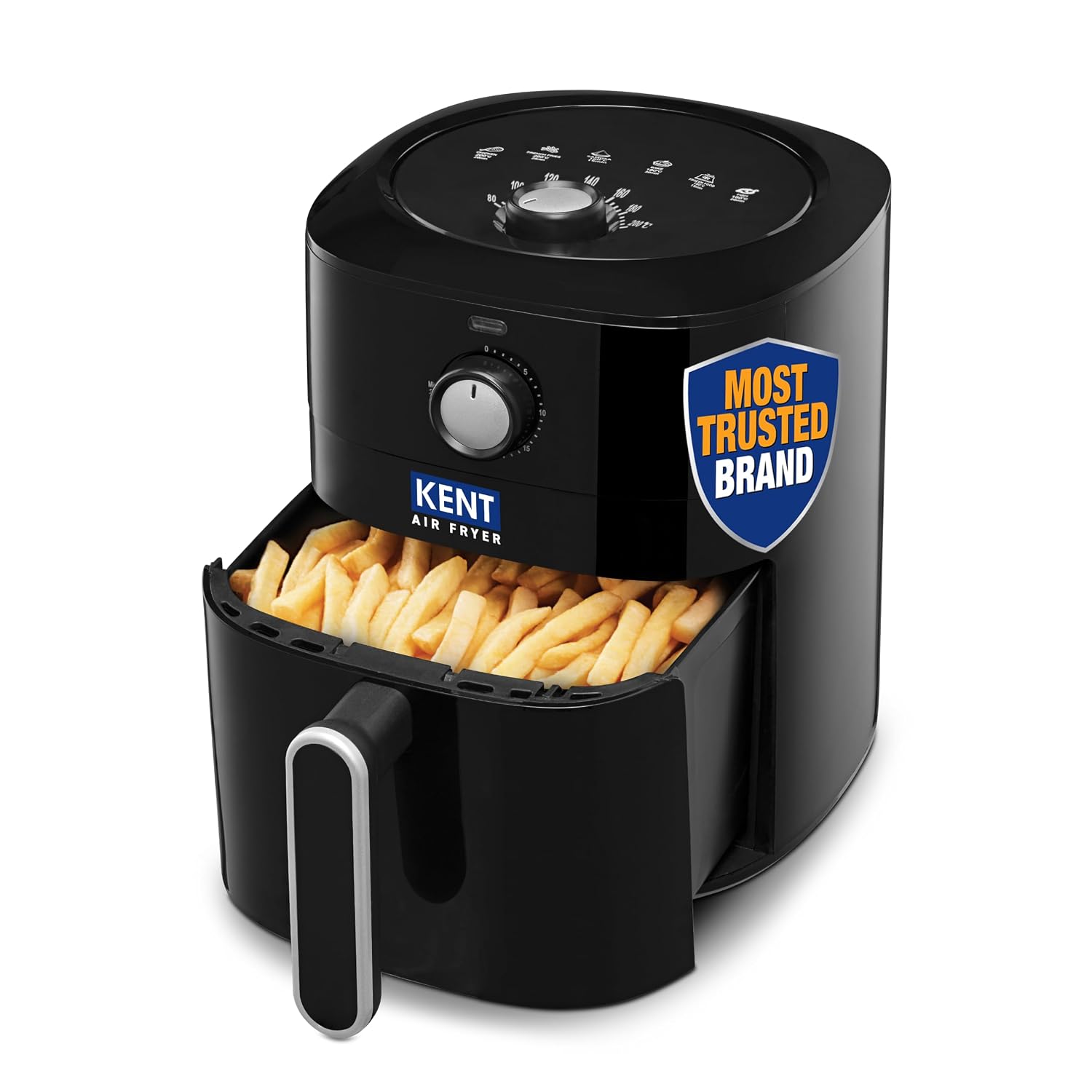 KENT Classic Hot Air Fryer 4L 1300 W | 80% Less Oil | Instant Electric Air Fryer | Auto Cut Off 
