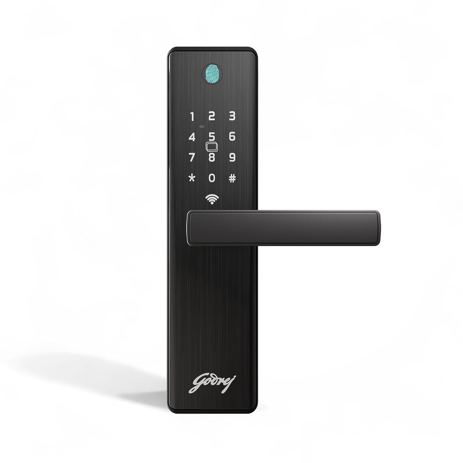 Godrej Smart Lock | Neo Connect Digital Lock for Wooden Door | WiFi, Fingerprint, PIN, RFID Card, Mobile App, Mechanical Key